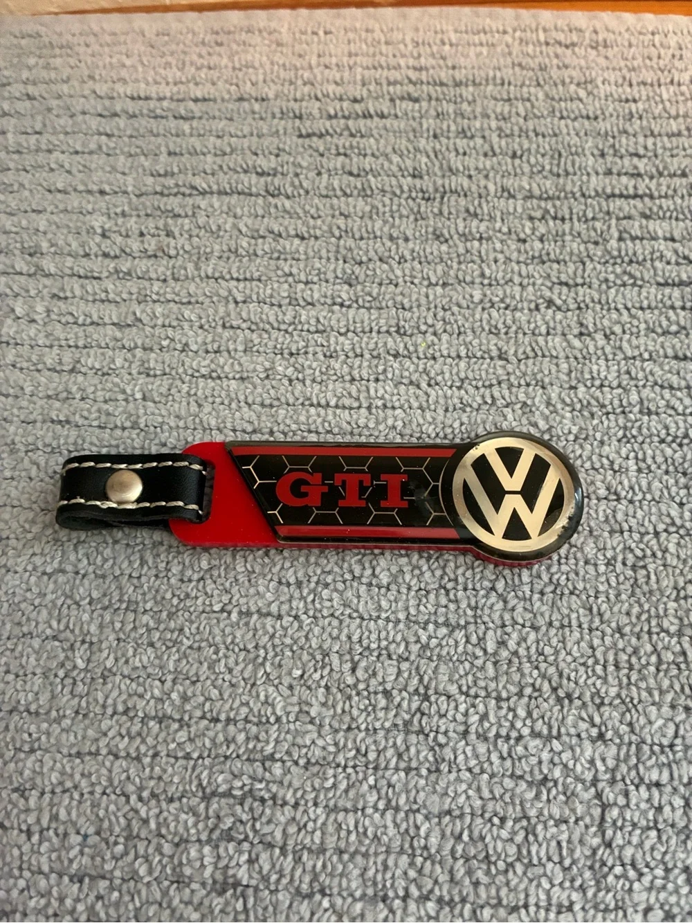 Volkswagen GTI Red & Black Keychain
